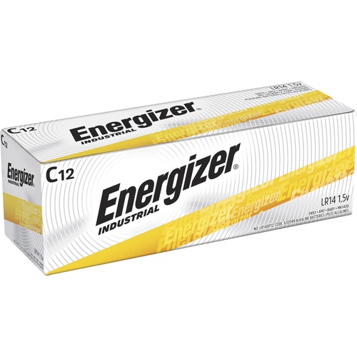 Energizer Industrial Alkaline Battery, C, 72/CT