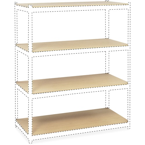 Particleboard Shelves For Steel Pack Archival Shelving, 69w X 33d X84w, Box Of 4