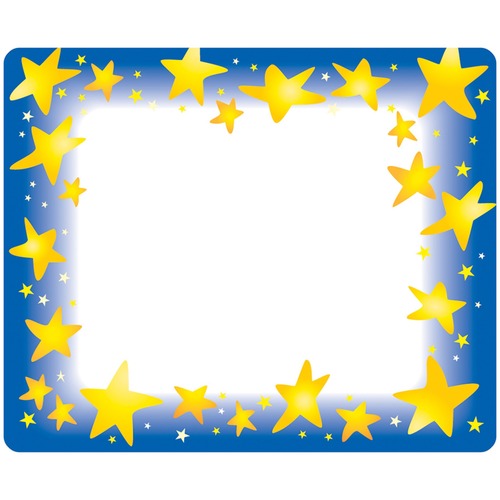 Name Tags, Star Brights, 36 Self Adhesive,2-1/2"x3", Multi