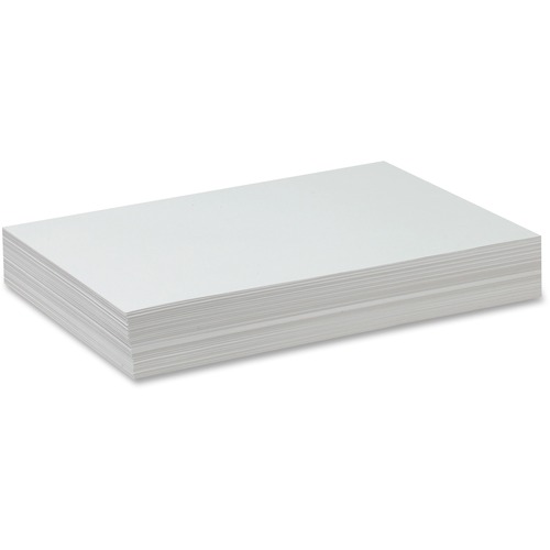 White Drawing Paper, 47 Lbs., 12 X 18, Pure White, 500 Sheets/ream