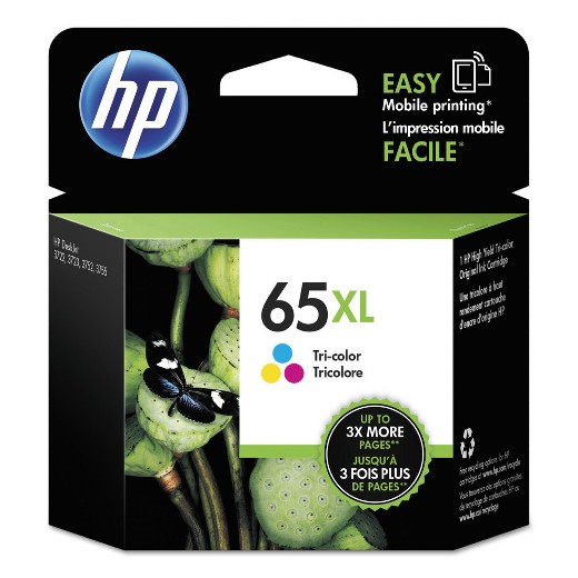 Hewlett-Packard  HP65XL Toner Cartridge, 300 Page Yield, Tri-Color