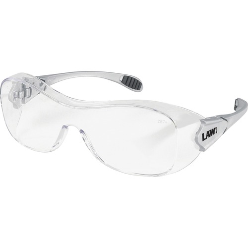 MCR Safety  Safety Glasses, Anti-Fog, Over Glass, Clear
