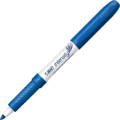 GREAT ERASE GRIP FINE POINT DRY ERASE MARKERS, LOW-ODOR, BLUE, DOZEN