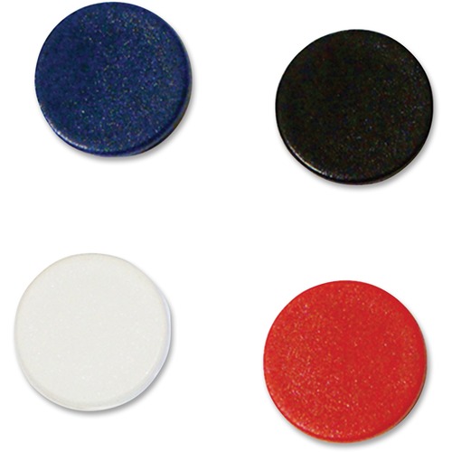 INTERCHANGEABLE MAGNETIC BOARD ACCESSORIES, CIRCLES, ASSORTED, 3/4", 10/PACK
