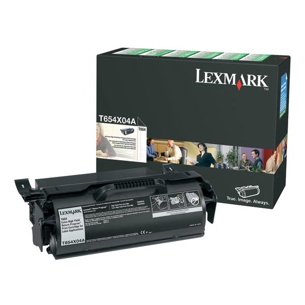 T654x04a Extra High-Yield Toner, 36000 Page-Yield, Black