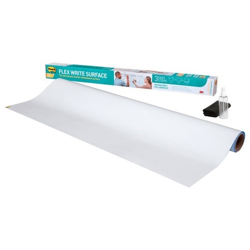 Dry-Erase Surface,f/Permanent Marker,Flexible,4'x3',White