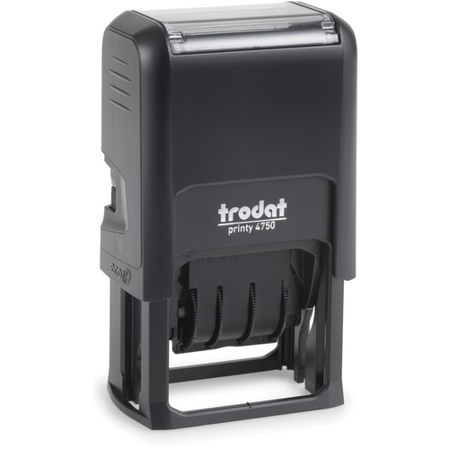 Trodat Economy Stamp, Dater, Self-Inking, 1 5/8 X 1, Blue/red