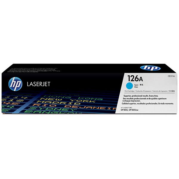 Hewlett-Packard  Toner Cartridge, 1000 Page Yield, Cyan