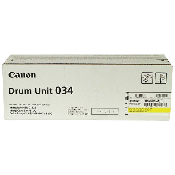 Canon (CRG-034) imageCLASS MF810Cdn MF820Cdn Yellow Drum Unit (34000 Yield)