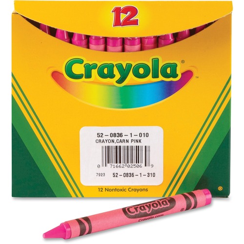 Bulk Crayons, 12/BX, Pink