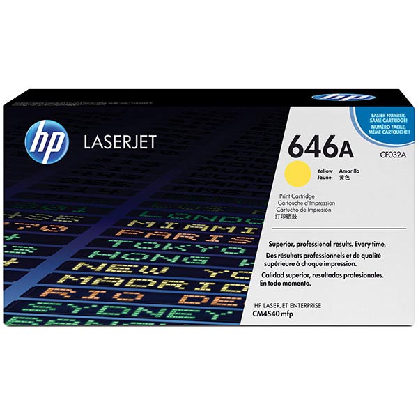 Hewlett-Packard  Toner Cartridge, 12,500 Page Yield, Yellow