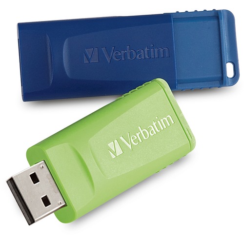 Store 'n' Go Usb 2.0 Flash Drive, 32gb, Blue/green, 2 Pack