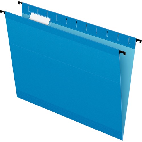 SUREHOOK HANGING FOLDERS, LETTER SIZE, 1/5-CUT TAB, BLUE, 20/BOX