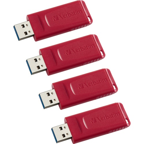 USB Flash Drives,Retractable,Security Feature,16GB,4/CT,RD