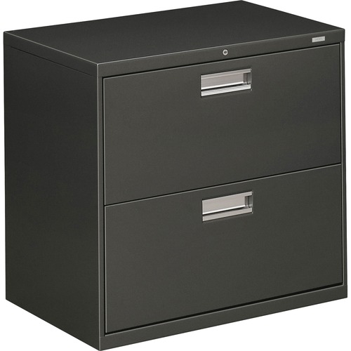 600 Series Two-Drawer Lateral File, 30w X 19-1/4d, Charcoal