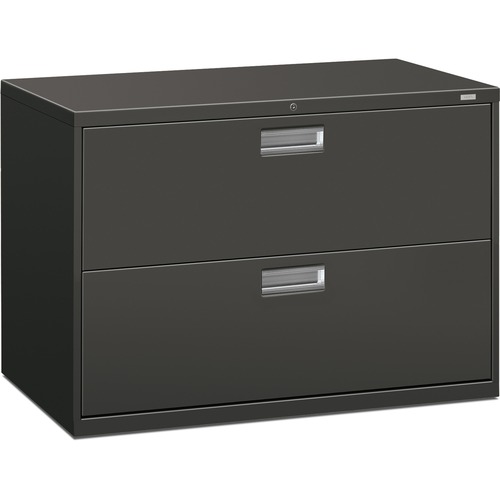 600 Series Two-Drawer Lateral File, 42w X 19-1/4d, Charcoal