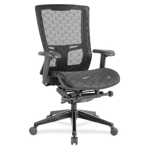 HI Back Mesh Chair, 26"x27-1/2"x46", Black