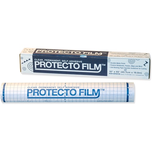 Protecto Film, Nonglare Plastic, 18"x65', Clear