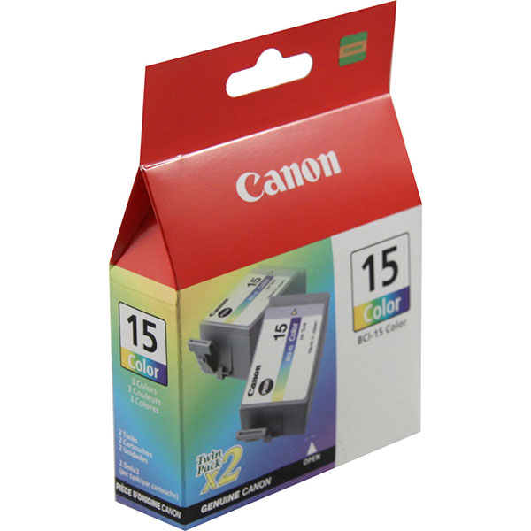 Canon (BCI-15CL) PIXMA i70 i80 Color Ink Tank Twin Pack