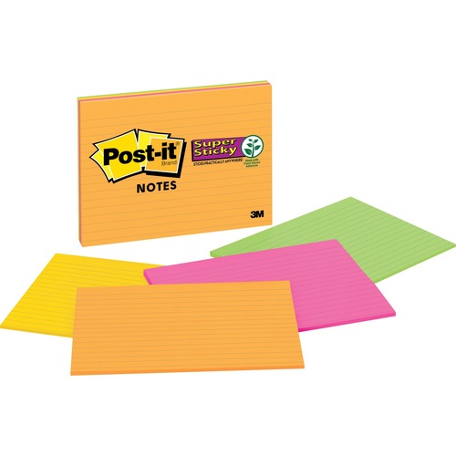 Meeting Notes In Rio De Janeiro Colors, Lined, 8 X 6, 45-Sheet, 4/pack