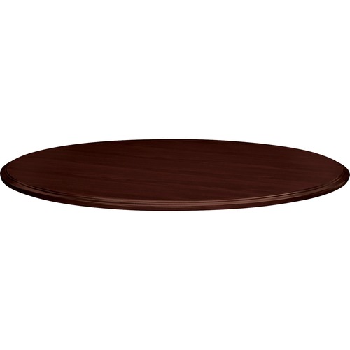 Round Conference Table Top, 48"Dia.x1-1/8", Mahogany