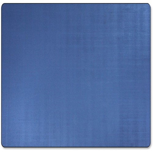 Solid Traditional Rug, Square, 12'x12', Blue
