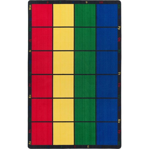 Learning Grid Rug, 10'9"x13'2", Multi