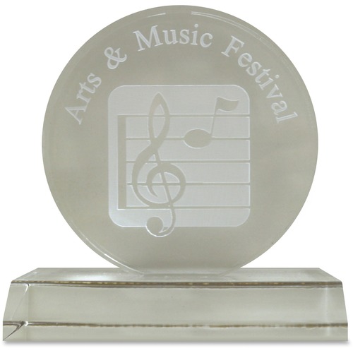 Infinity Acrylic Award, 4"D, Ast