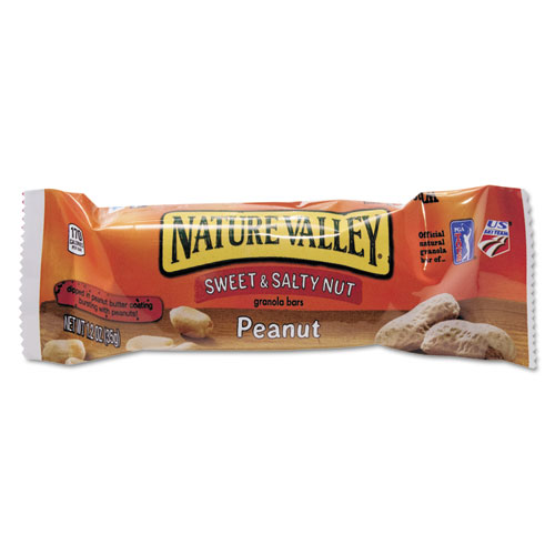 GRANOLA BARS, SWEET AND SALTY NUT PEANUT CEREAL, 1.2 OZ BAR, 16/BOX