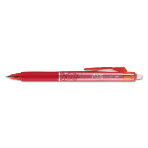Frixion Clicker Erasable Gel Ink Retractable Pen Red Ink, .5mm, Dozen