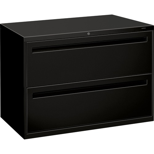 700 Series Two-Drawer Lateral File, 42w X 19-1/4d, Black