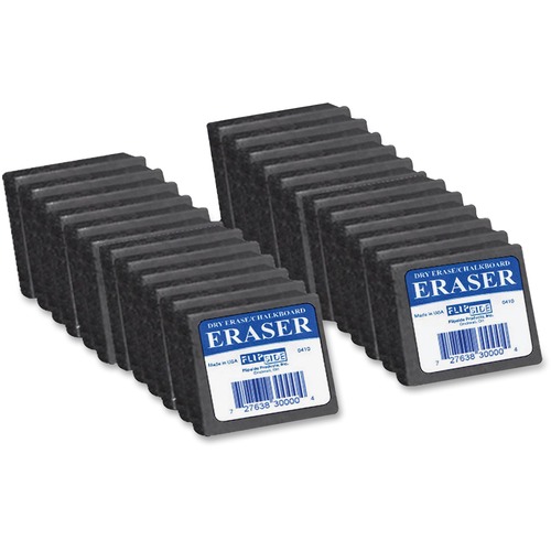 Felt Erasers, 2"x2"1", 24/PK, Gray