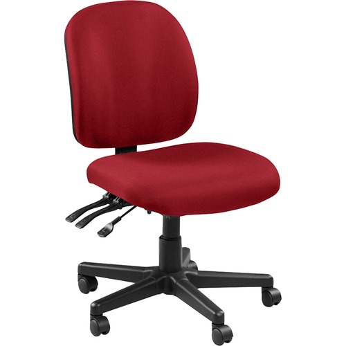 Mid-back Task Chair, 20"x18"x43", Real Red