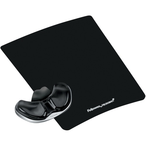 Gel Gliding Palm Support W/mouse Pad, Black