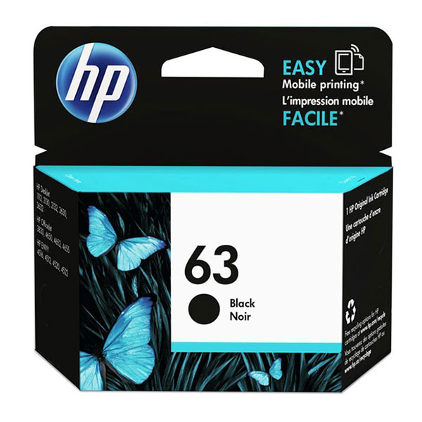 HP F6U62AN (HP 63) Black OEM Ink Cartridge