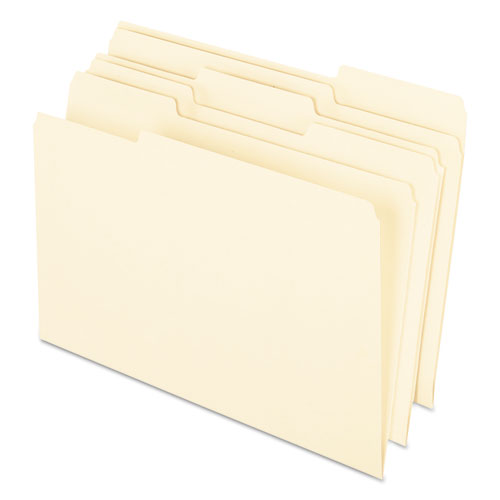 EARTHWISE BY 100(percent) RECYCLED MANILA FILE FOLDERS, 1/3-CUT TABS, LEGAL SIZE, 100/BOX
