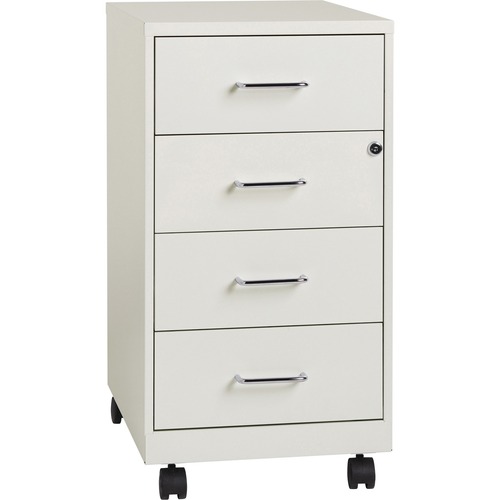 Storage Cabinet, Mobile, 4-Drawer, 14-1/4"x18"x26-1/2", WE