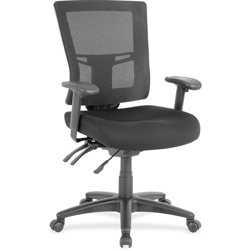 Midback Mesh Chair, 25-3/8"x25-3/8"x40", Black