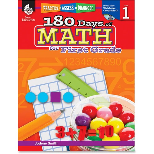 BOOK,180 DAYS OF MATH,GRD 1