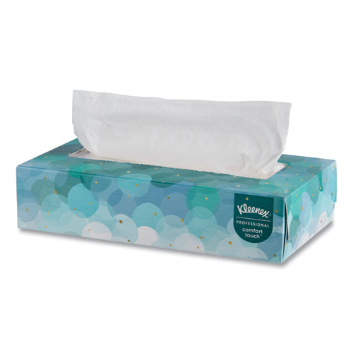 WHITE FACIAL TISSUE, 2-PLY, WHITE, POP-UP BOX, 100 SHEETS/BOX