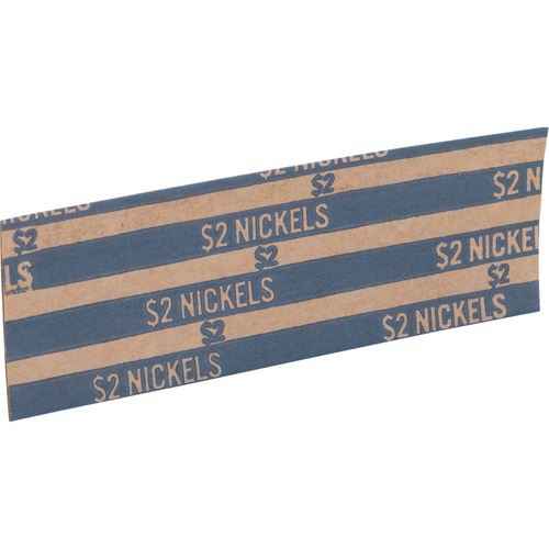 Coin Wrapper, 60 lb., Nickels, 2.00, 1000/PK, Blue