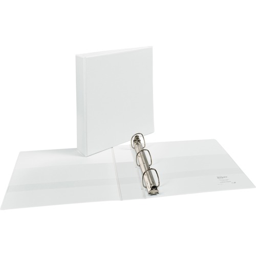 DURABLE VIEW BINDER WITH DURAHINGE AND EZD RINGS, 3 RINGS, 1.5" CAPACITY, 11 X 8.5, WHITE, (9401)
