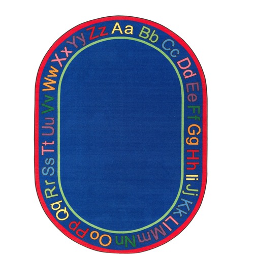 Educational Rug, Oval, 10'9x13'2', Multi