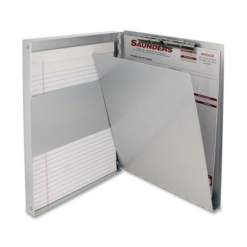 Snapak Aluminum Side-Open Forms Folder, 1/2" Clip, 8 1/2 X 12 Sheets, Silver