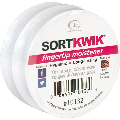 Sortkwik Fingertip Moisteners, 1 3/4 Oz, Pink, 2/pack
