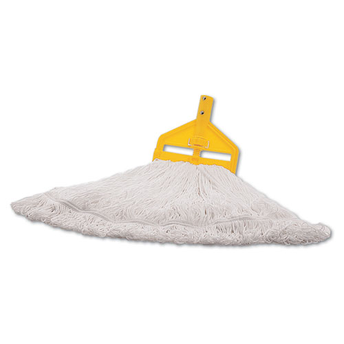 Finish Mop Heads, Nylon, White, Large