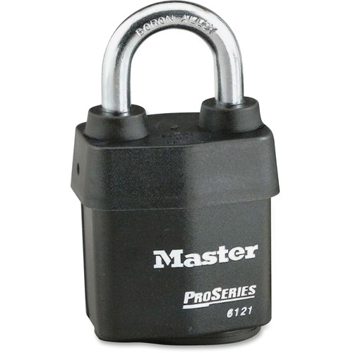 Rekeyable Padlock, Pro Series, Weather Touch, 2.125"Wide, BK