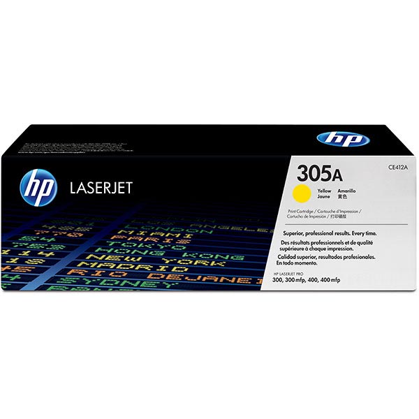 Hewlett-Packard  Toner Cartridge, HP305A, Yellow