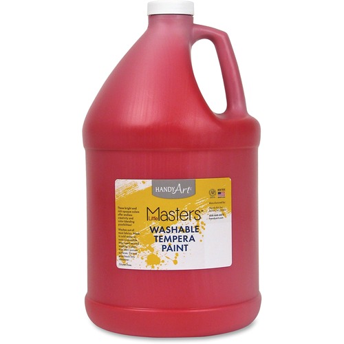 Washable Tempera Paint, L-Mast, 1gal., Red