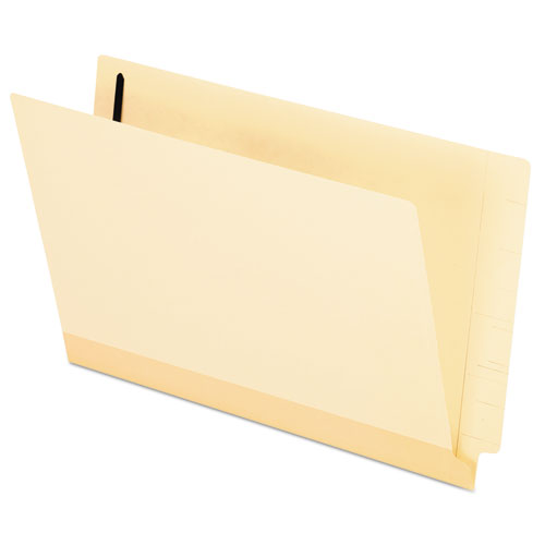Laminated Spine End Tab Folder With 1 Fastener, 11 Pt Manila, Legal, 50/box